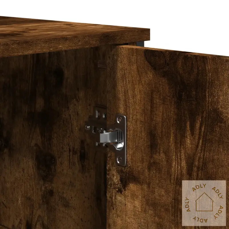 Skjenk Røkt Eik 78X35,5X74,5 Cm Konstruert Tre