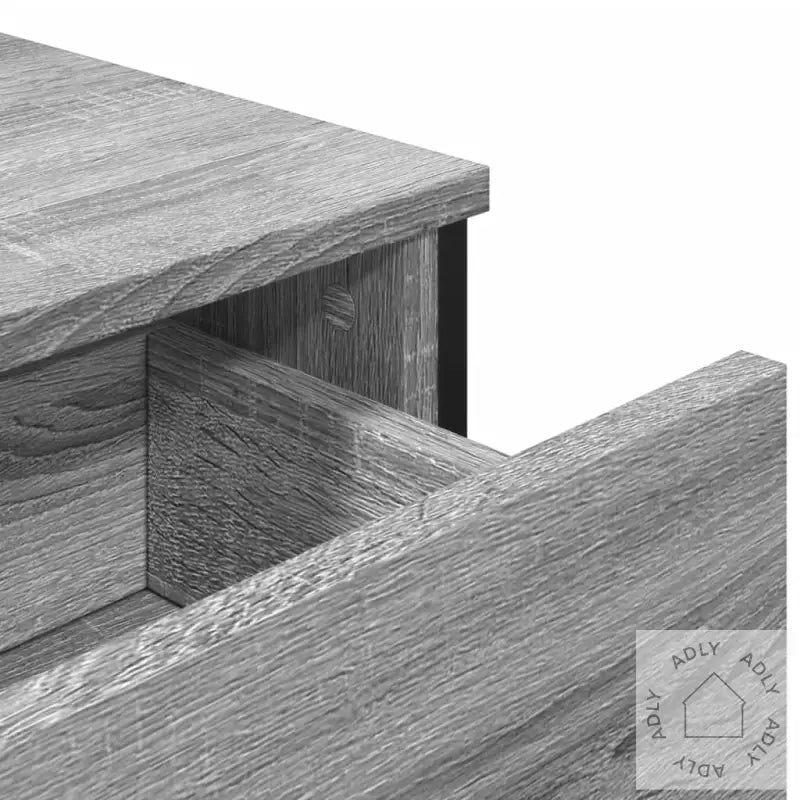 Skjenk Grå Sonoma 97X32,5X74,5 Cm Konstruert Tre