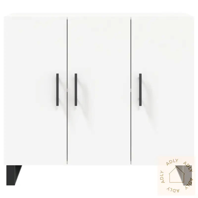 Skjenk Hvit 90X34X80 Cm Konstruert Tre