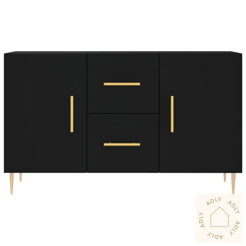 Skjenk Svart 100X36X60 Cm Konstruert Tre