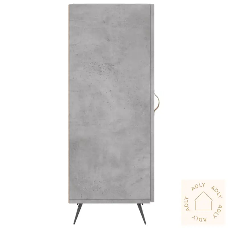 Skjenk Betonggrå 34,5X34X90 Cm Konstruert Tre