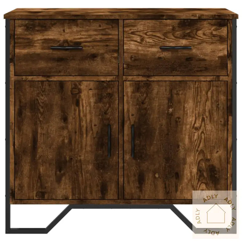 Skjenk Røkt Eik 79,5X35,5X74,5 Cm Konstruert Tre