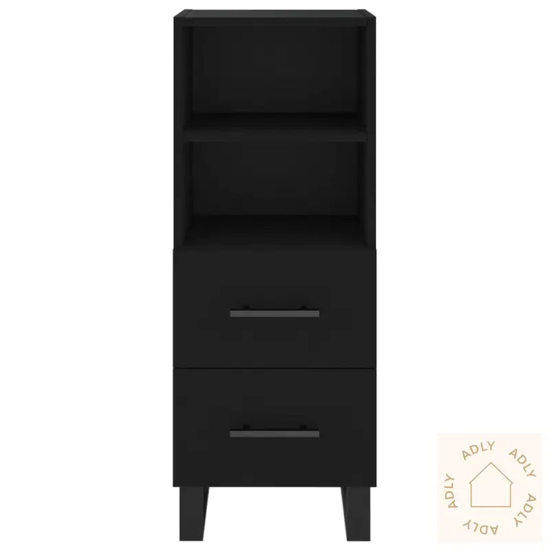 Skjenk Svart 34,5X34X90 Cm Konstruert Tre