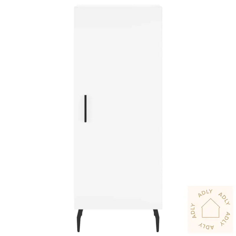 Skjenk Hvit 34,5X34X90 Cm Konstruert Tre