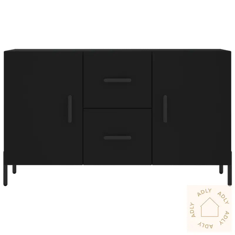 Skjenk Svart 100X36X60 Cm Konstruert Tre