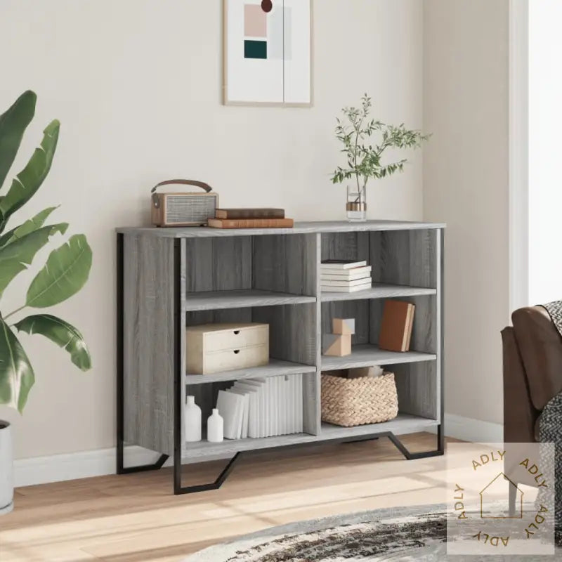 Skjenk Grå Sonoma 101X35,5X74,5 Cm Konstruert Tre