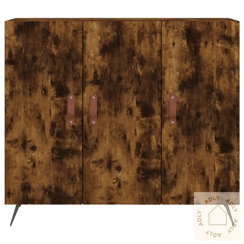 Skjenk Røkt Eik 90X34X80 Cm Konstruert Tre