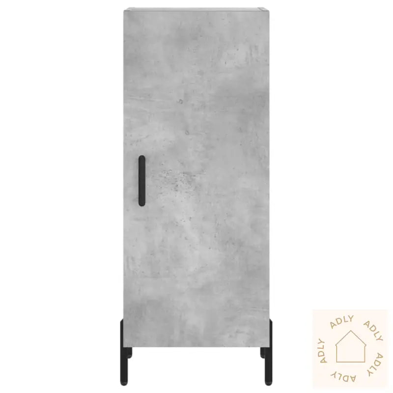 Skjenk Betonggrå 34,5X34X90 Cm Konstruert Tre