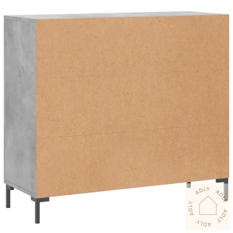 Skjenk Betonggrå 90X34X80 Cm Konstruert Tre