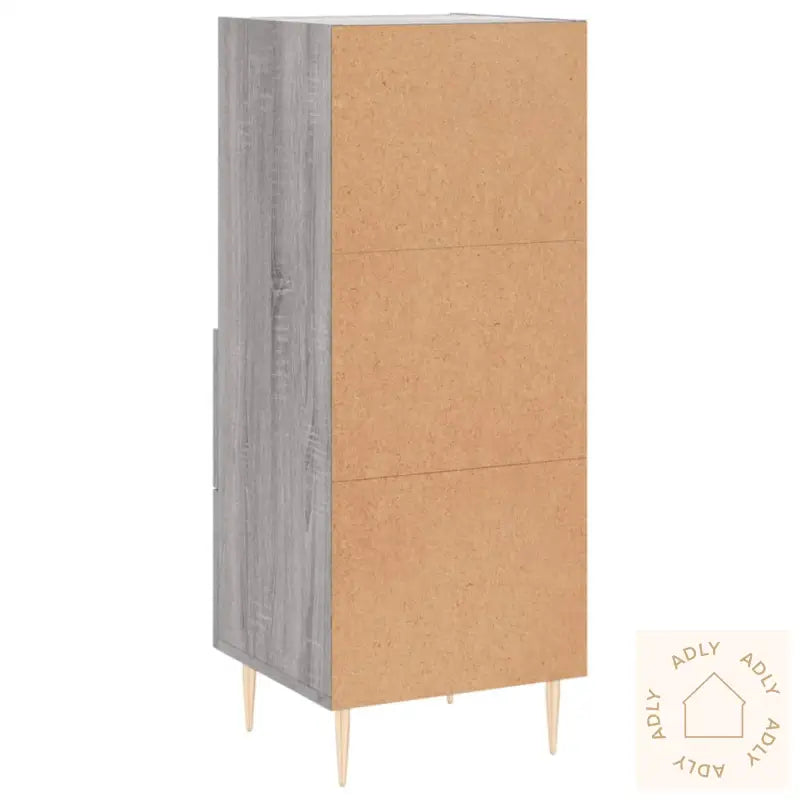 Skjenk Grå Sonoma 34,5X34X90 Cm Konstruert Tre