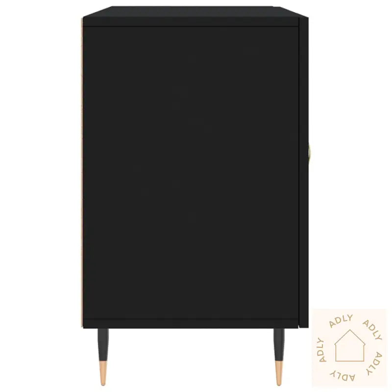 Skjenk Svart 100X36X60 Cm Konstruert Tre