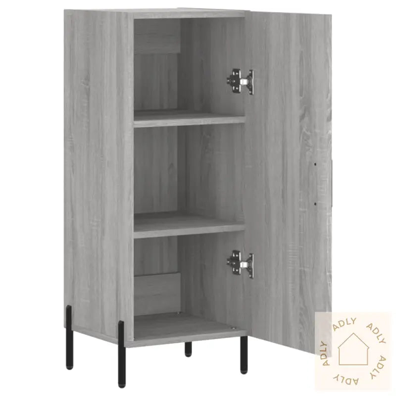 Skjenk Grå Sonoma 34,5X34X90 Cm Konstruert Tre