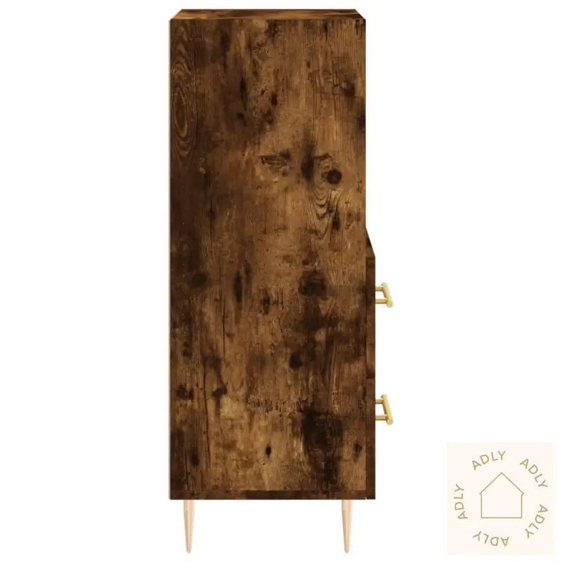 Skjenk Røkt Eik 34,5X34X90 Cm Konstruert Tre