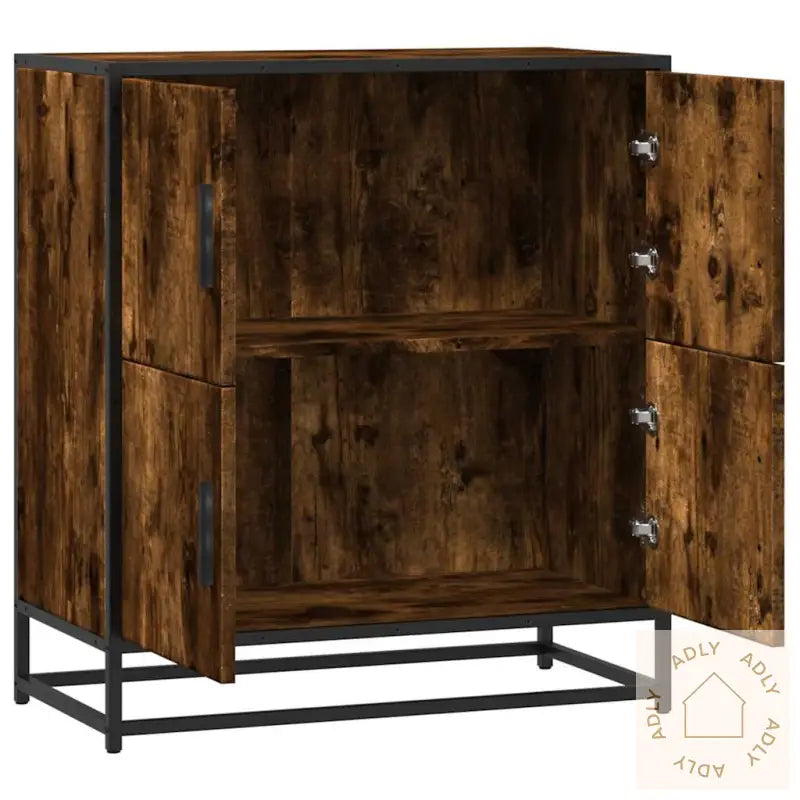 Skjenk Røkt Eik 68X35X76 Cm Konstruert Tre