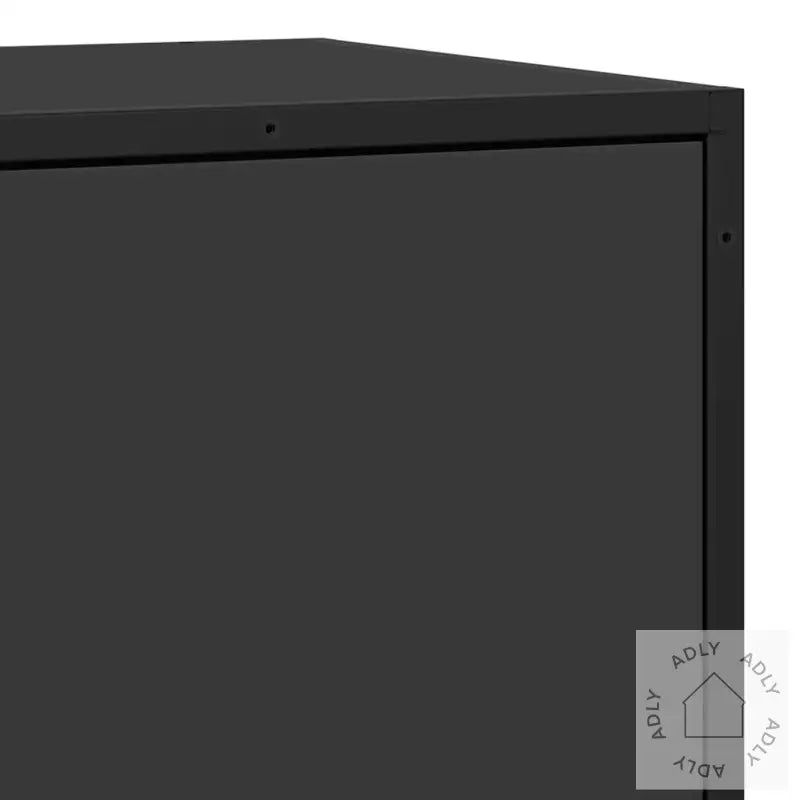 Skjenk Svart 68X35X76 Cm Konstruert Tre Og Metall