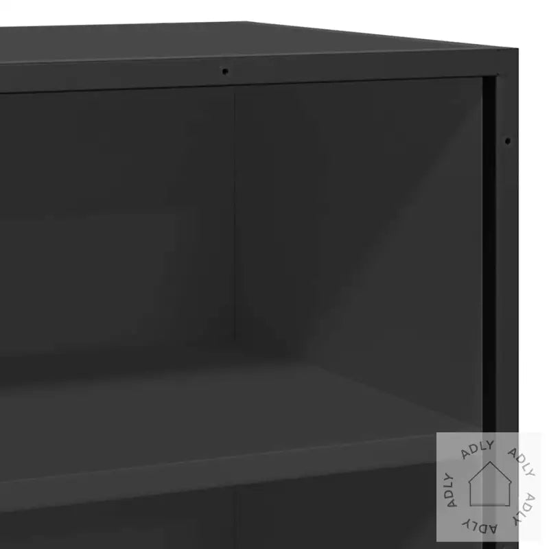 Skjenk Svart 68X35X76 Cm Konstruert Tre Og Metall