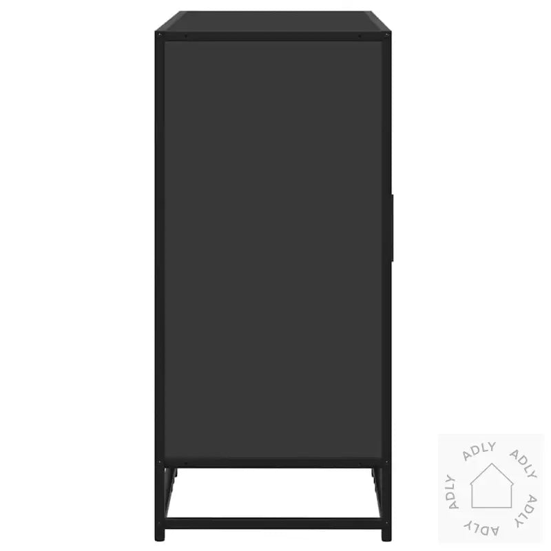 Skjenk Svart 92X35X76 Cm Konstruert Tre