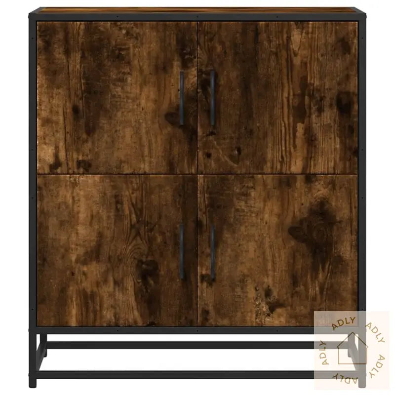 Skjenk Røkt Eik 68X35X76 Cm Konstruert Tre