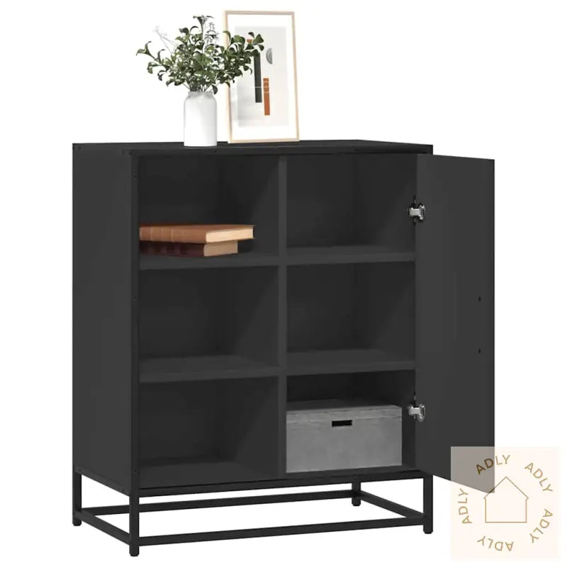 Skjenk Svart 62X35X76 Cm Konstruert Tre
