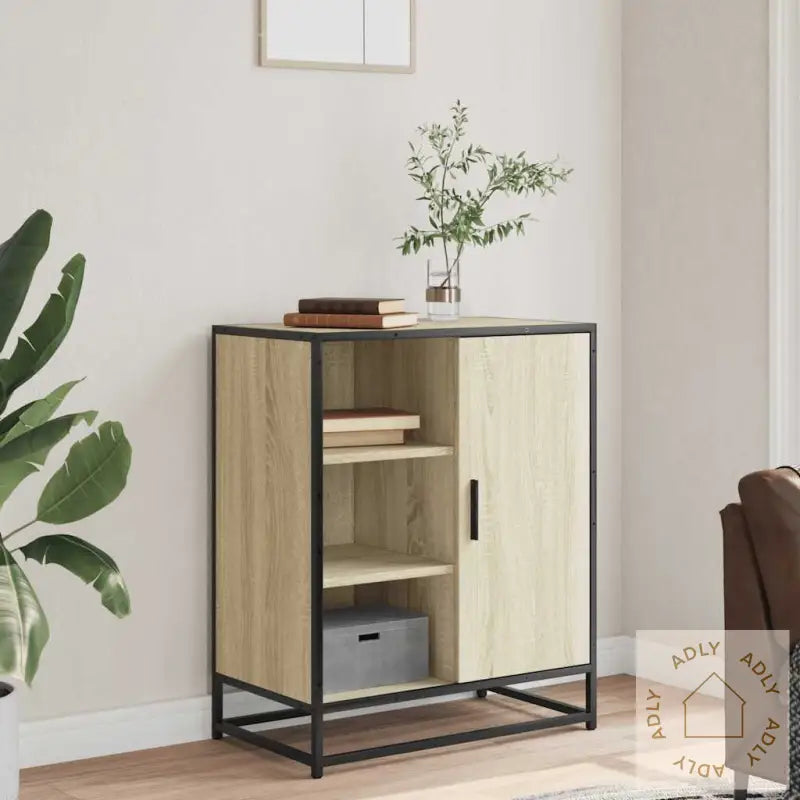Skjenk Sonoma Eik 62X35X76 Cm Konstruert Tre