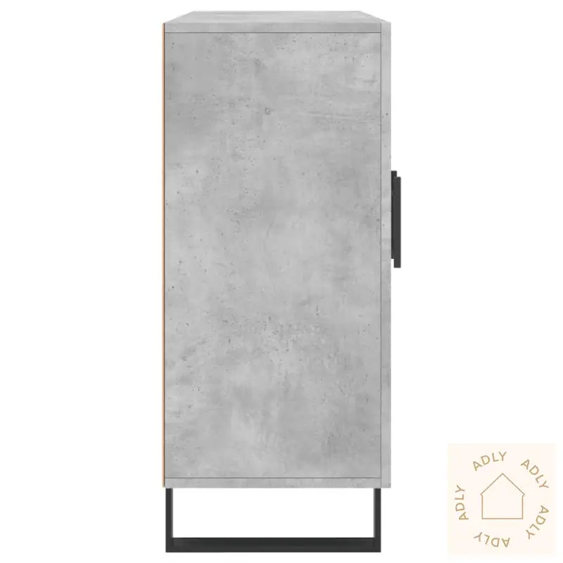 Skjenk Betonggrå 90X34X80 Cm Konstruert Tre