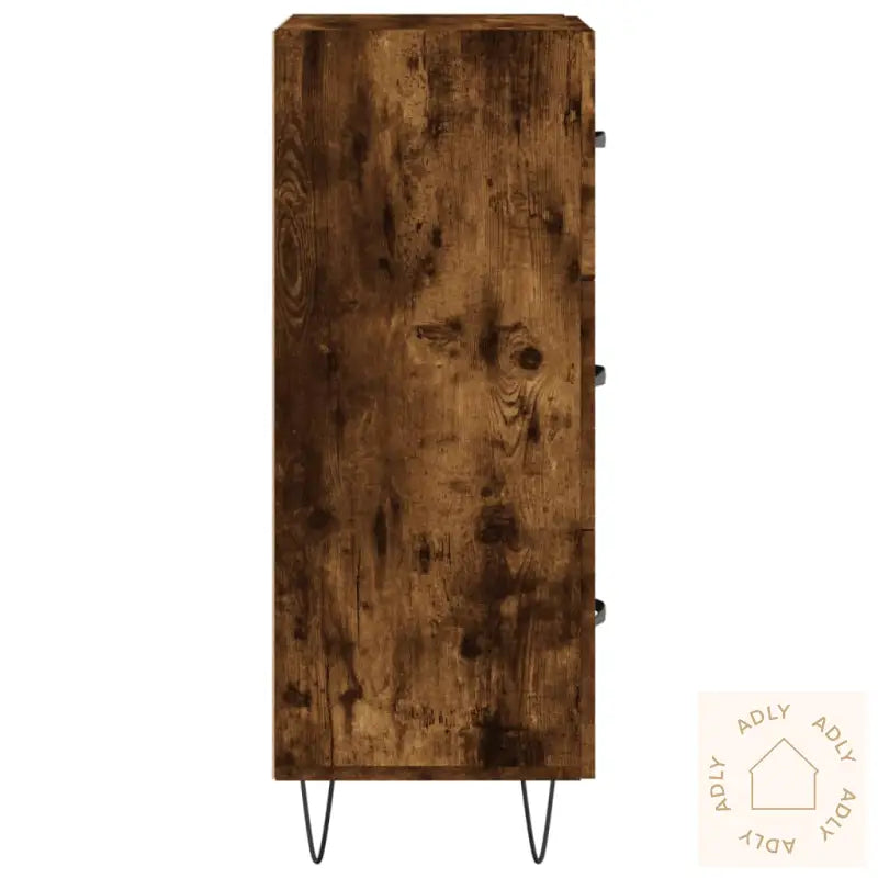 Skjenk Røkt Eik 34,5X34X90 Cm Konstruert Tre