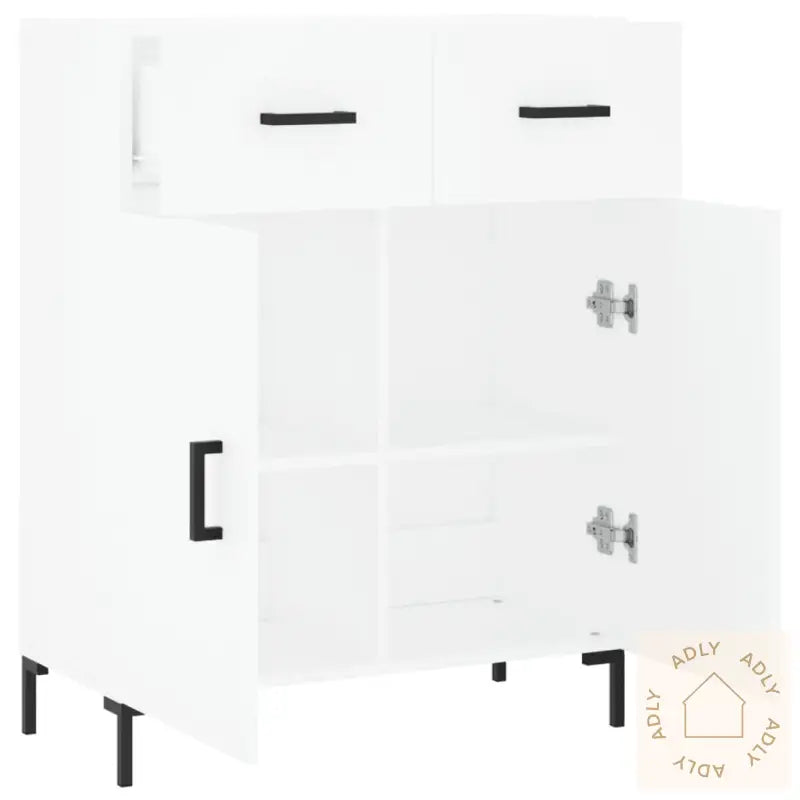 Skjenk Hvit 69,5X34X90 Cm Konstruert Tre