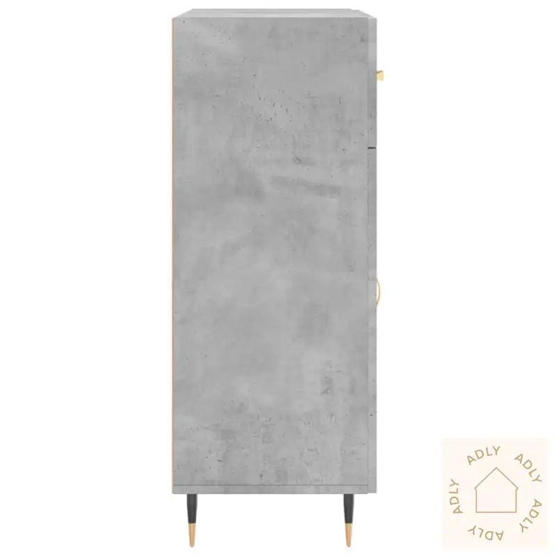 Skjenk Betonggrå 69,5X34X90 Cm Konstruert Tre