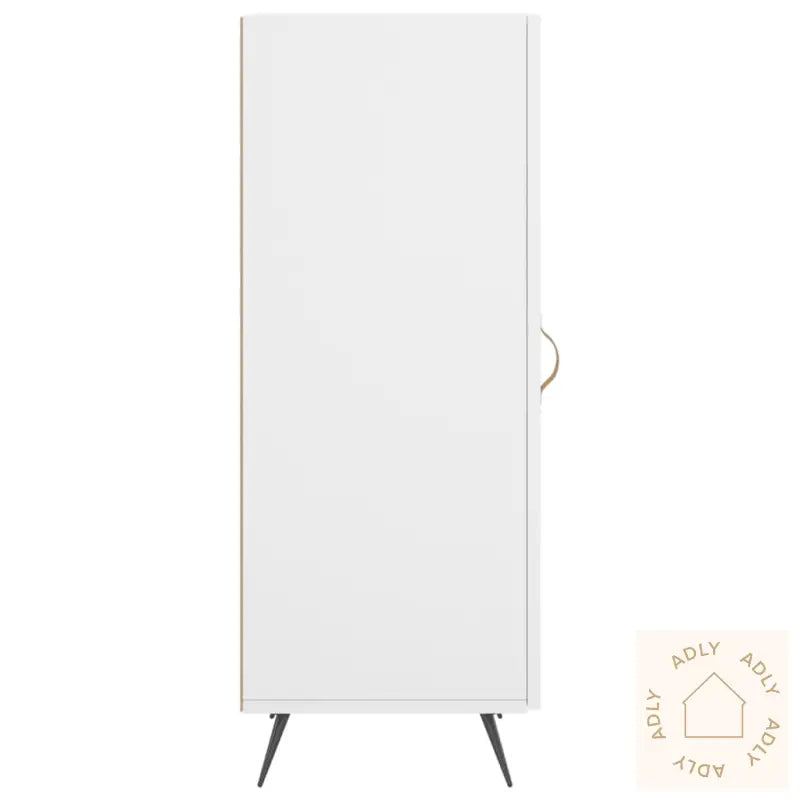 Skjenk Hvit 34,5X34X90 Cm Konstruert Tre