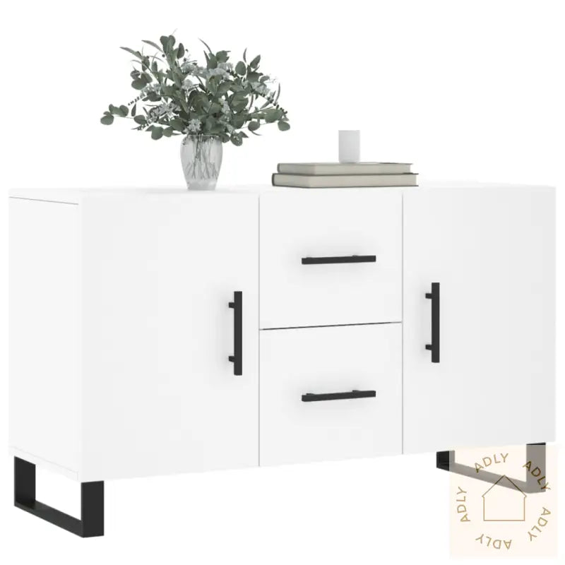 Skjenk Hvit 100X36X60 Cm Konstruert Tre