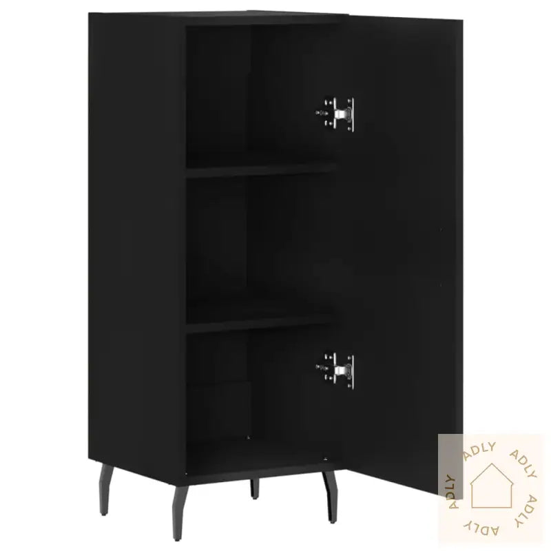 Skjenk Svart 34,5X34X90 Cm Konstruert Tre