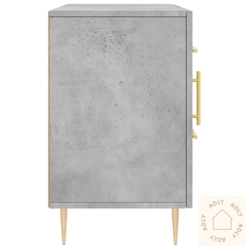 Skjenk Betonggrå 100X36X60 Cm Konstruert Tre