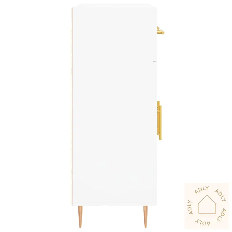 Skjenk Hvit 69,5X34X90 Cm Konstruert Tre