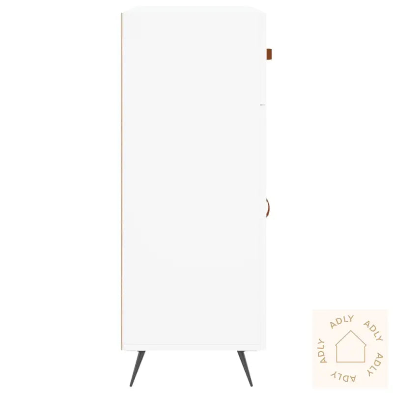 Skjenk Hvit 69,5X34X90 Cm Konstruert Tre