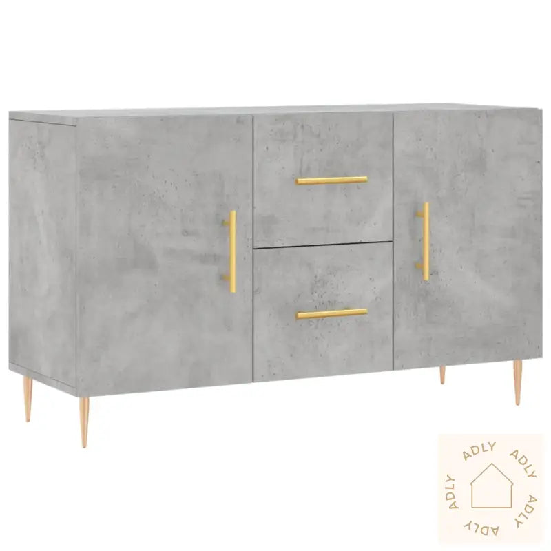 Skjenk Betonggrå 100X36X60 Cm Konstruert Tre