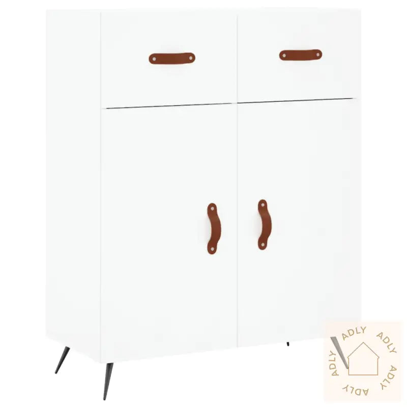 Skjenk Hvit 69,5X34X90 Cm Konstruert Tre
