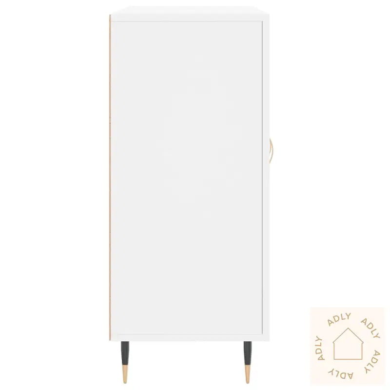 Skjenk Hvit 90X34X80 Cm Konstruert Tre