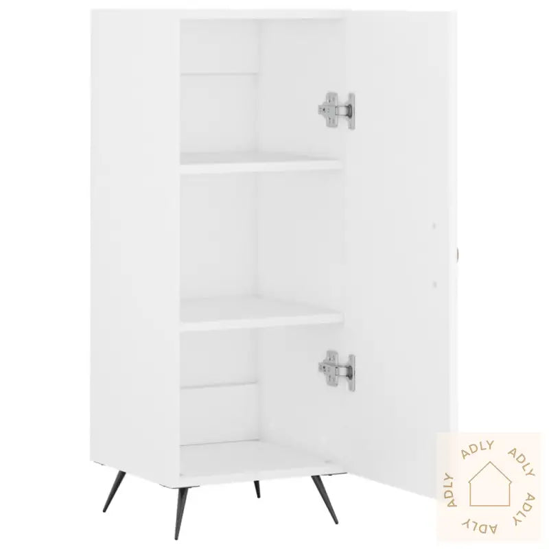 Skjenk Hvit 34,5X34X90 Cm Konstruert Tre