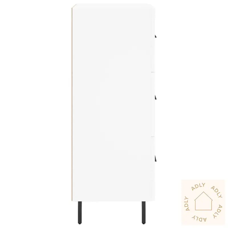 Skjenk Hvit 34,5X34X90 Cm Konstruert Tre