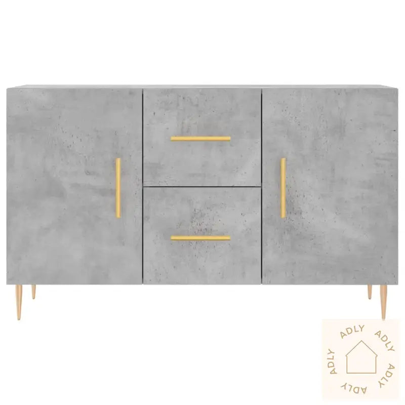 Skjenk Betonggrå 100X36X60 Cm Konstruert Tre