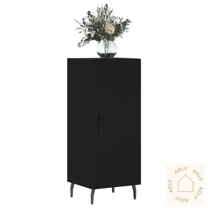 Skjenk Svart 34,5X34X90 Cm Konstruert Tre