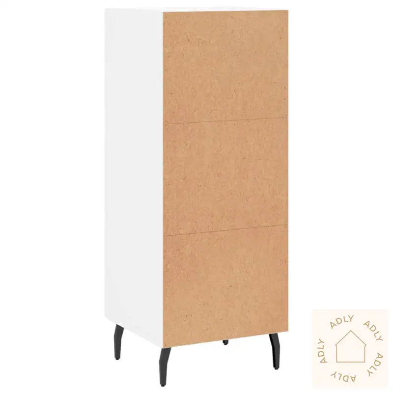 Skjenk Hvit 34,5X34X90 Cm Konstruert Tre