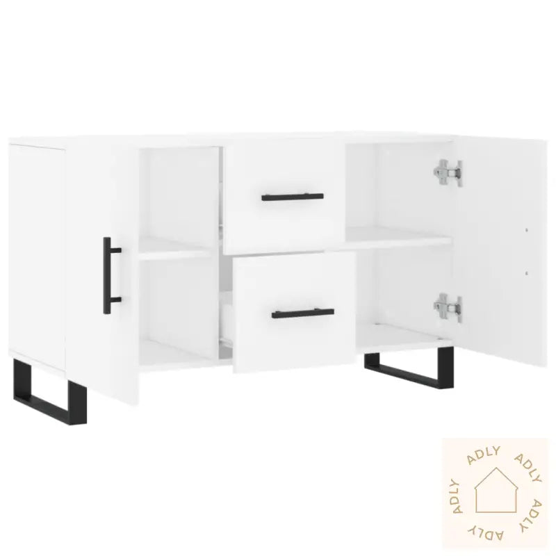 Skjenk Hvit 100X36X60 Cm Konstruert Tre