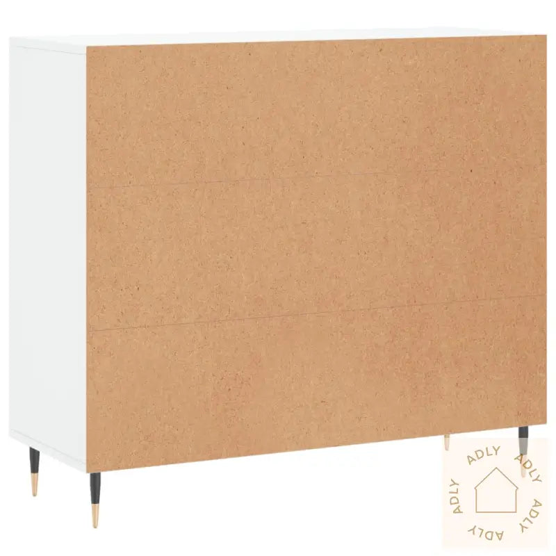 Skjenk Hvit 90X34X80 Cm Konstruert Tre