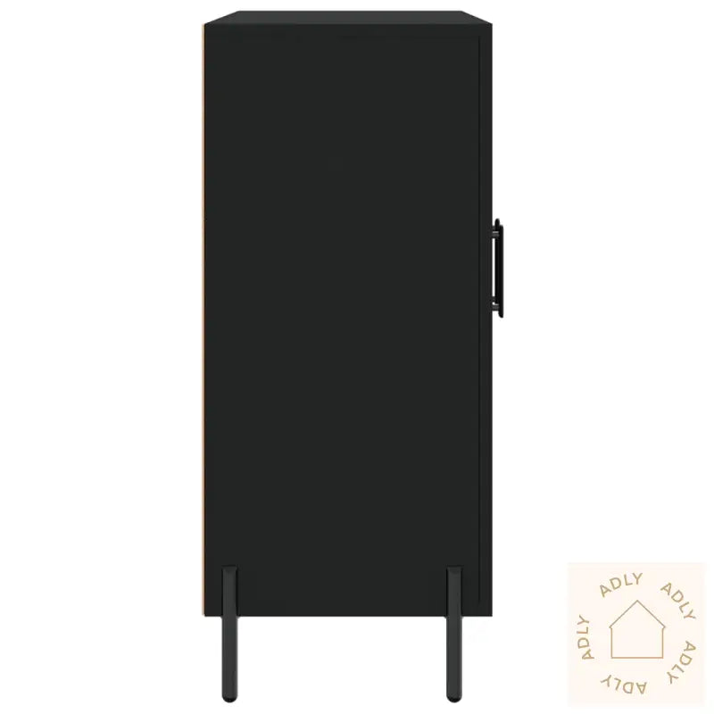 Skjenk Svart 90X34X80 Cm Konstruert Tre