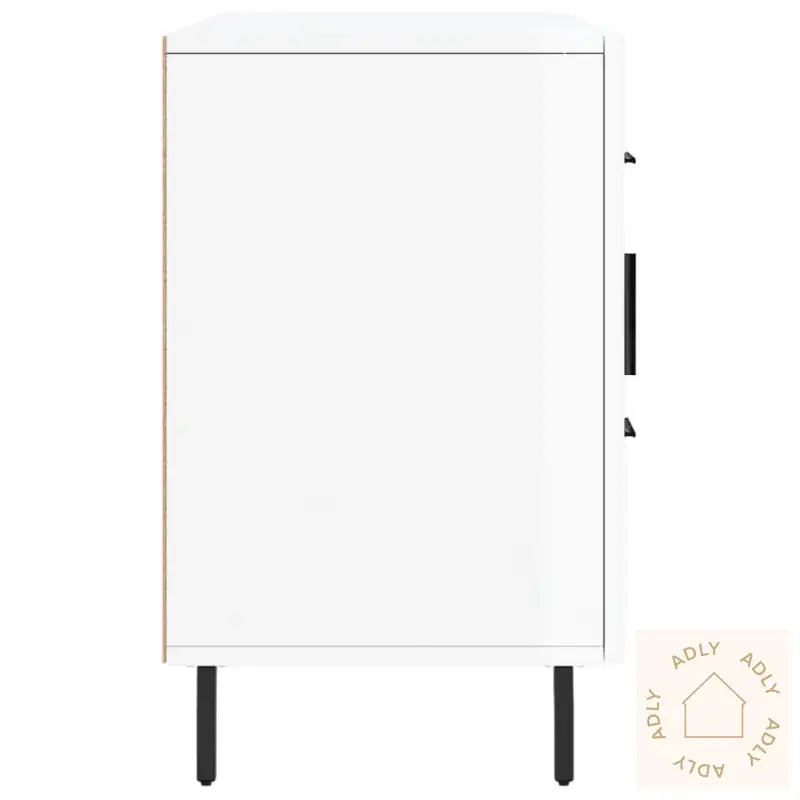 Skjenk Høyglans Hvit 100X36X60 Cm Konstruert Tre