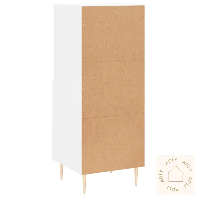 Skjenk Hvit 34,5X34X90 Cm Konstruert Tre