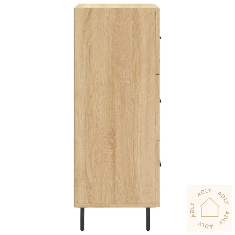 Skjenk Sonoma Eik 34,5X34X90 Cm Konstruert Tre