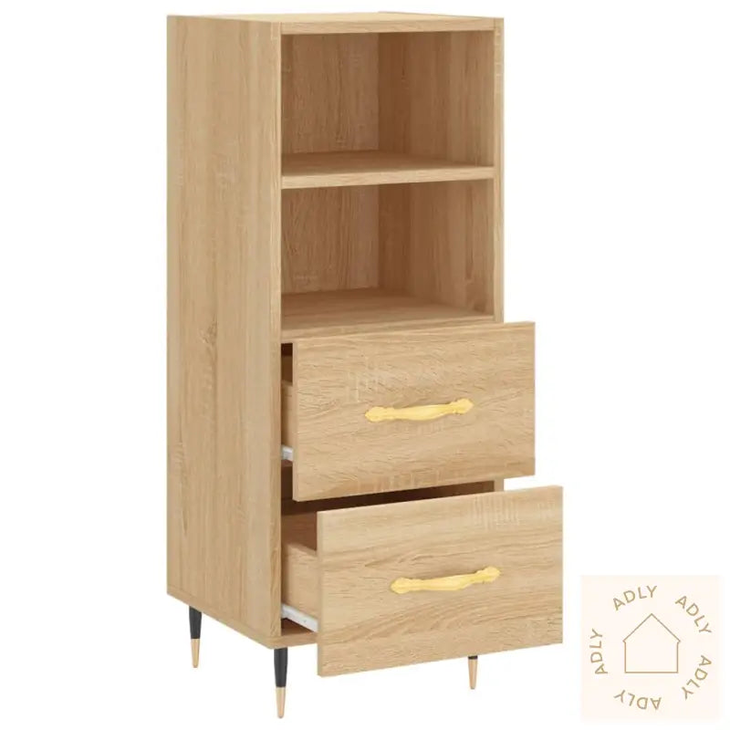 Skjenk Sonoma Eik 34,5X34X90 Cm Konstruert Tre