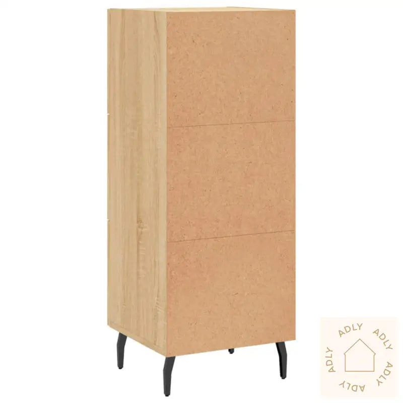 Skjenk Sonoma Eik 34,5X34X90 Cm Konstruert Tre